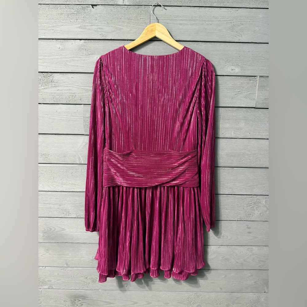NWT Lilly Pulitzer Jessamie Pink Metallic Shimmer Mini Dress in Mulberry Foil 8 - Picture 8 of 13